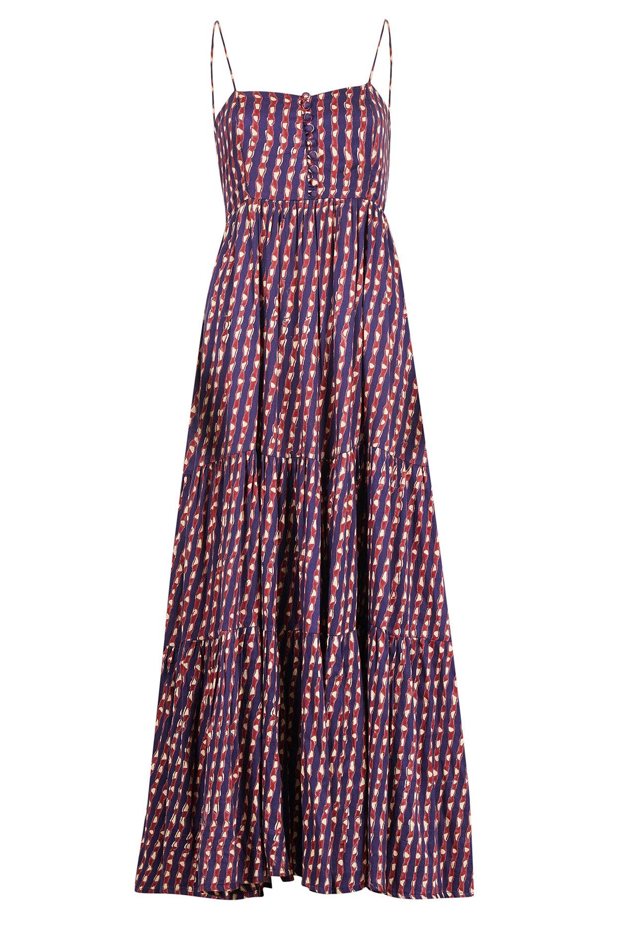 Seville Maxi Dress Block Print (Made-to-order) – Hess